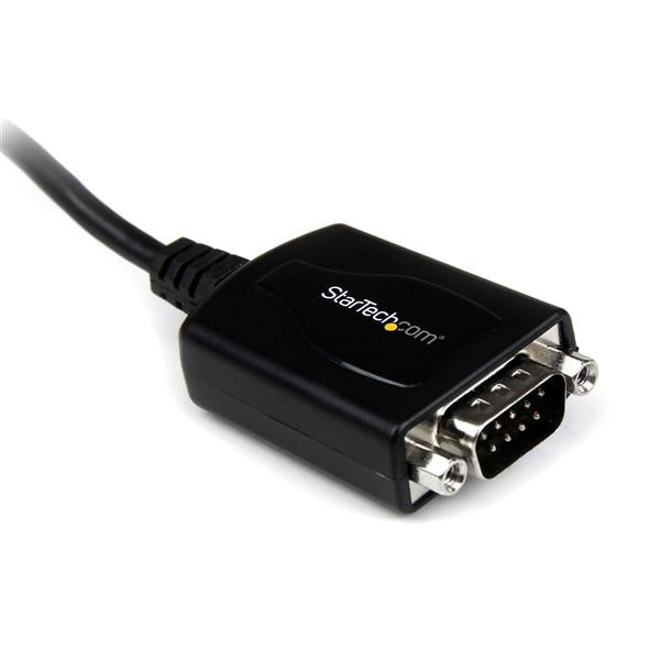 StarTech 1 ft USB to RS232 Serial DB9 Adapter Cable with COM Retention