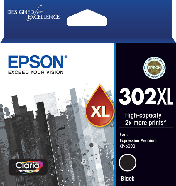 Epson 302XL ink cartridge High (XL) Yield Black