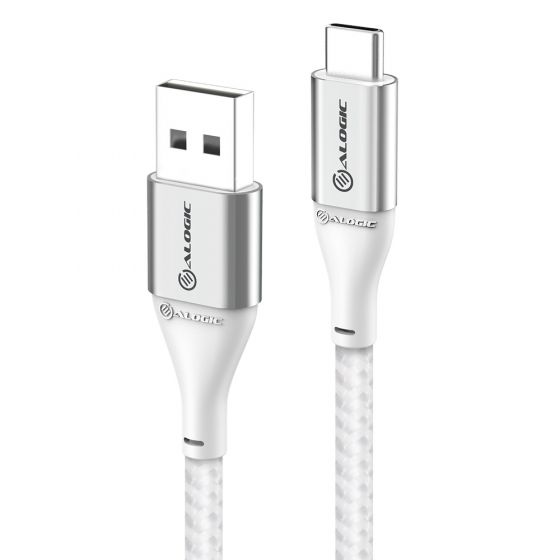 ALOGIC Super Ultra USB 2.0 USB-C to USB-A Cable - 3m - 3A/480Mbps - Silver
