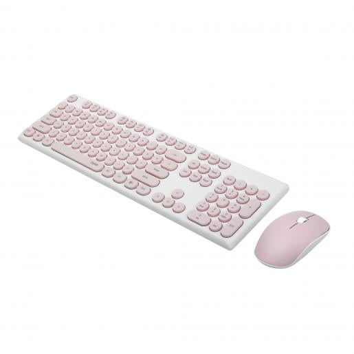 Rapoo X260S-PINK keyboard Mouse included RF Wireless ĄŽERTY