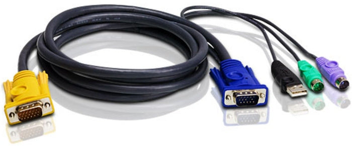 Aten 2L-5303UP KVM cable 3 m Black