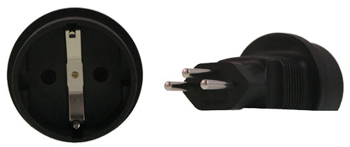 InLine Schuko to Swiss 3 Pin Plug Adapter