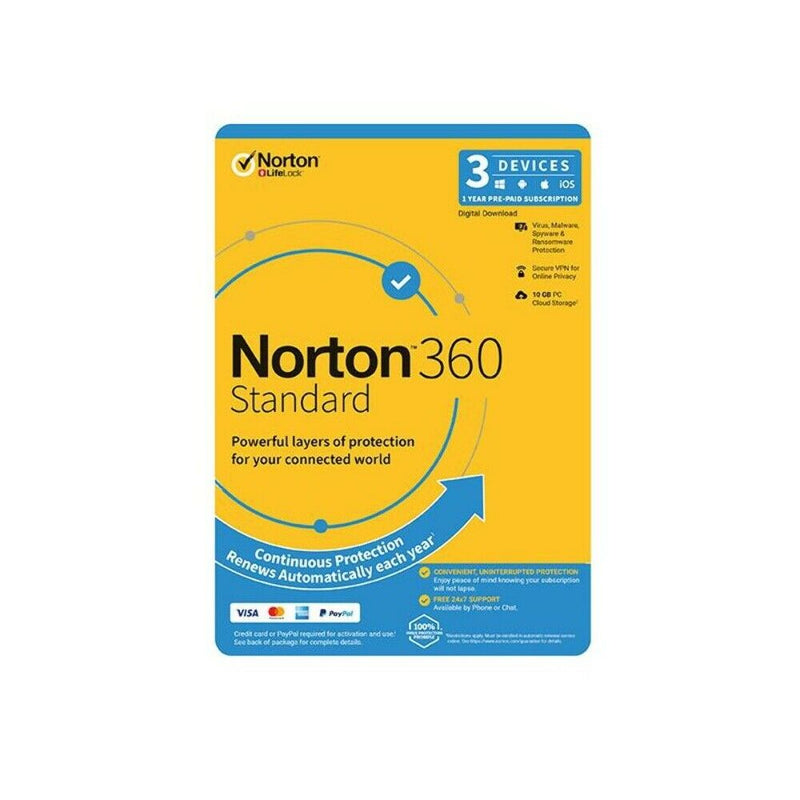 NortonLifeLock Norton 360 Standard 1 license(s) 1 year(s)