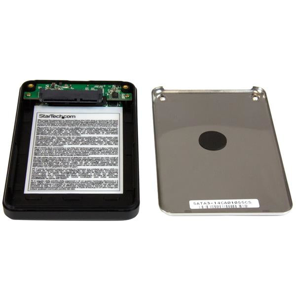 StarTech Encrypted Drive Enclosure for 2.5in SATA SSDs / HDDs - USB 3.0