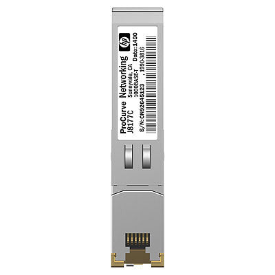 Hewlett Packard Enterprise X120 1G SFP RJ-45 T network transceiver module Copper 1000 Mbit/s