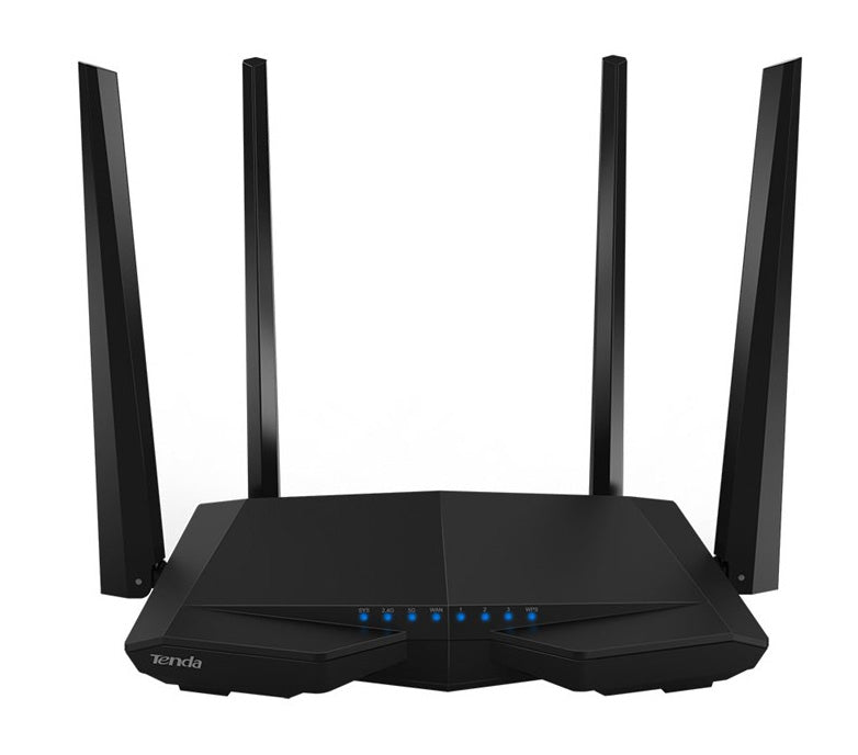 Tenda AC6 wireless router Fast Ethernet Dual-band (2.4 GHz / 5 GHz) 4G Black