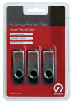 Shintaro SHR16GB-3PK USB flash drive 16 GB USB Type-A 2.0 Black, Silver
