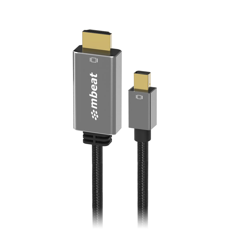 MBeat MB-XCB-MNDHDM18 HDMI cable 1.8 m HDMI Type A (Standard) Black, Metallic