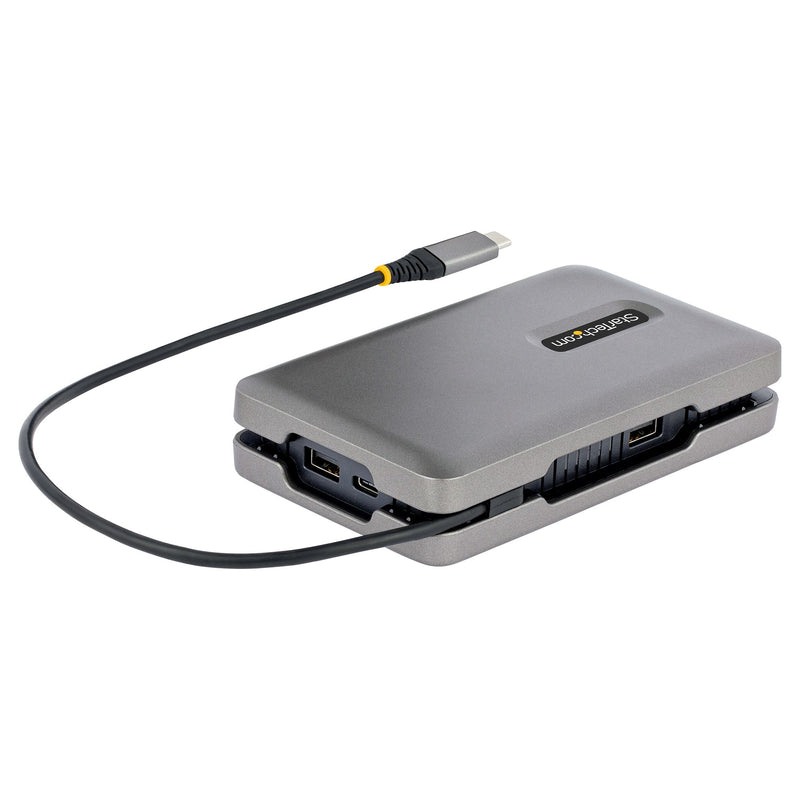 StarTech USB-C Dual Monitor Multiport Adapter up to 4K 60Hz USB-C DP Alt Mode Video Output & HDMI 2.0, or 1080p VGA, 100W PD Pass-Through, USB Type C Mini Dock, USB-C Docking Station, MST Hub