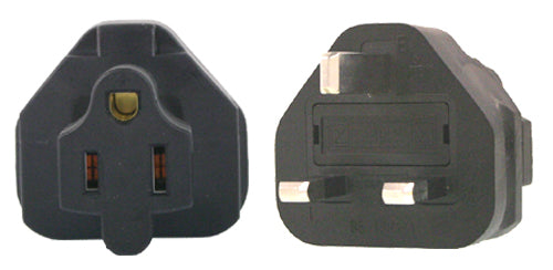 InLine US 3 Pin to UK 3 Pin Plug Adapter
