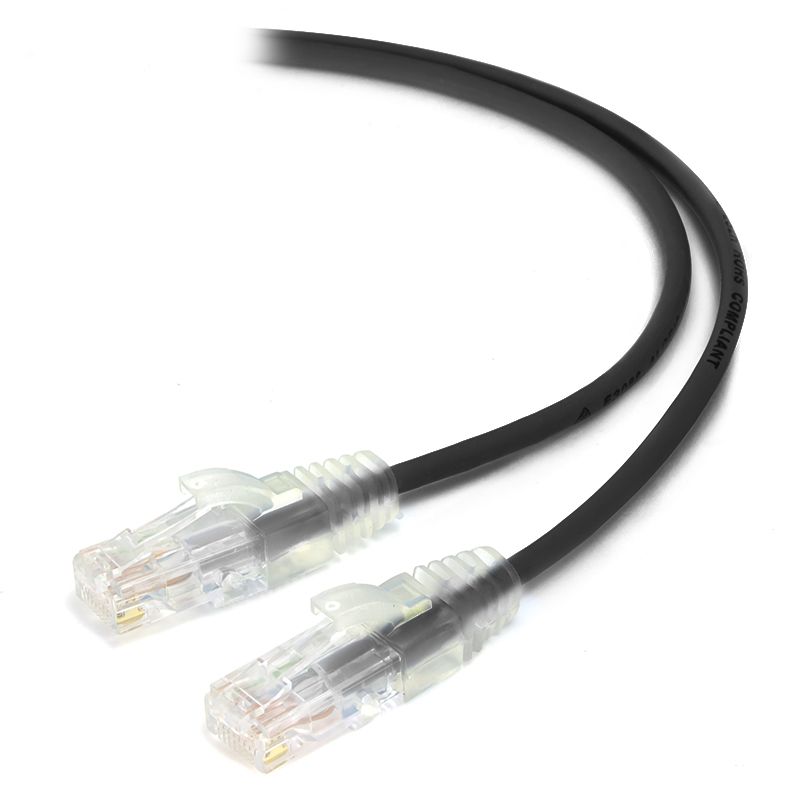 ALOGIC 1.5m Black Series Alpha Ultra Slim Cat6 Network Cable, UTP, 28AWG
