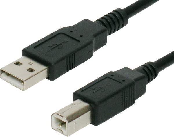 BLUPEAK 3M USB 2.0 CABLE USB-A MALE TO USB-B MALE (LIFETIME WARRANTY)