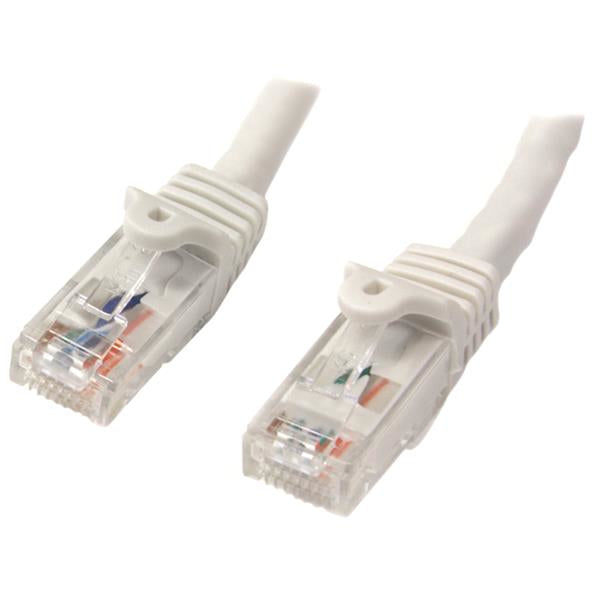 StarTech 10m CAT6 Ethernet Cable - White CAT 6 Gigabit Ethernet Wire -650MHz 100W PoE RJ45 UTP Network/Patch Cord Snagless w/Strain Relief Fluke Tested/Wiring is UL Certified/TIA