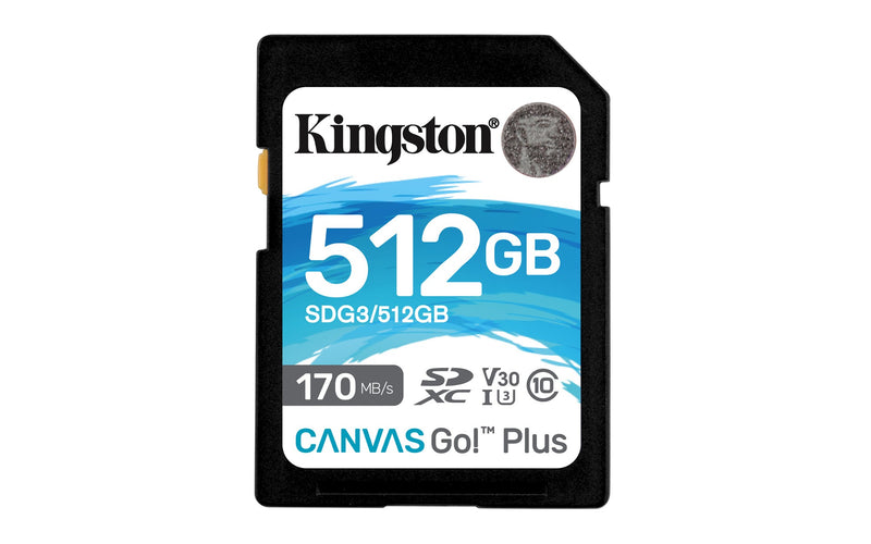 Kingston Canvas Go! Plus 512 GB SD UHS-I Class 10