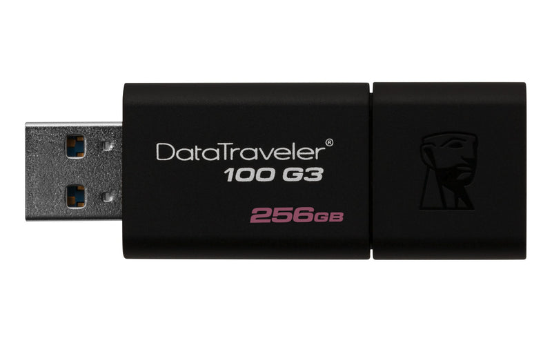 Kingston DataTraveler 100 G3 USB flash drive 256 GB USB Type-A 3.2 Gen 1 (3.1 Gen 1) Black