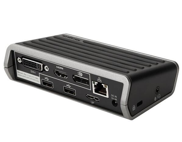TARGUS USB 3.0 Dual Video Universal Docking Station 1xDVI 1xHDMI 1xDP 3xUSB3.0 1xAudio In/Out for PCs, Macs