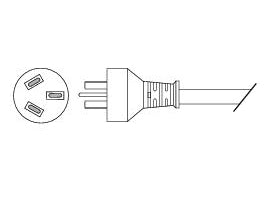 Cisco CP-PWR-CORD-AU= power cable Black Power plug type I