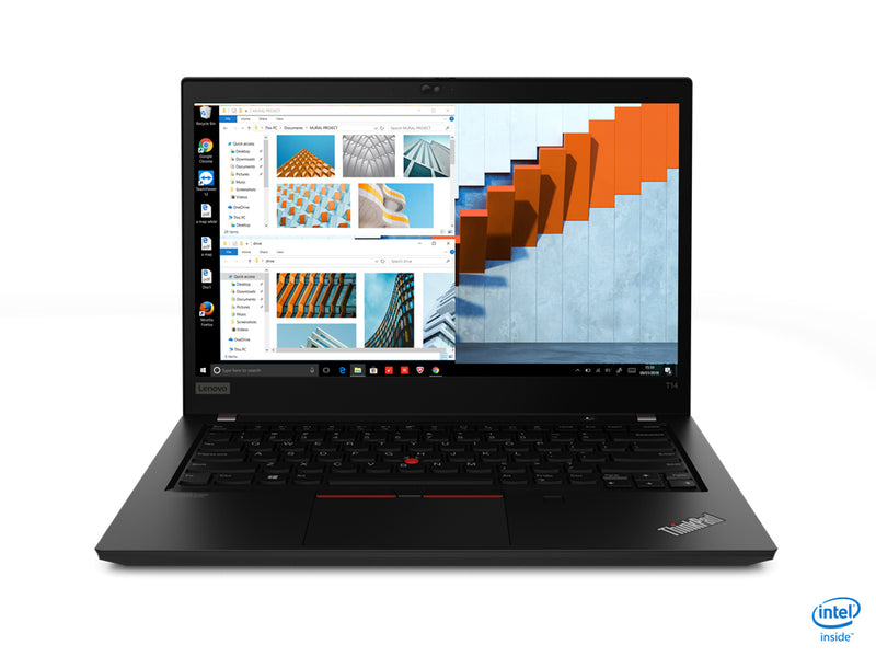 Lenovo ThinkPad T14 + USB-C Dock (40AS0090AU) Notebook Black 35.6 cm (14) 1920 x 1080 pixels 10th gen Intel® Core™ i5 16 GB DDR4-SDRAM 512 GB SSD Wi-Fi 6 (802.11ax) Windows 10 Pro