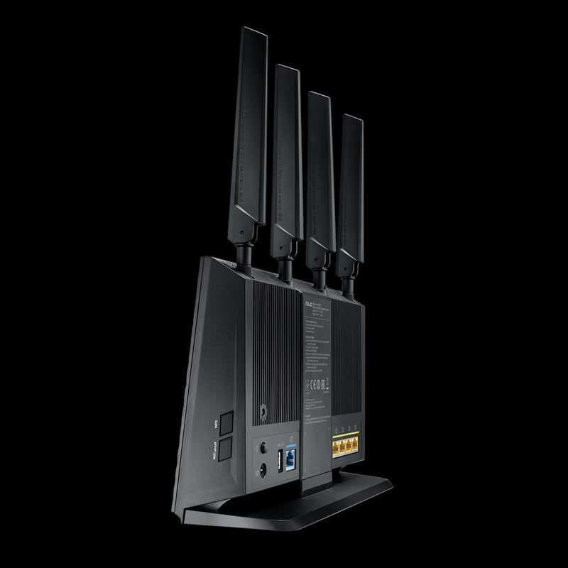 ASUS 4G-AC68U wireless router Dual-band (2.4 GHz / 5 GHz) Gigabit Ethernet 3G Black