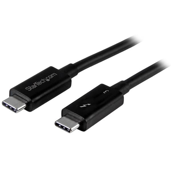 StarTech 3 ft. (1 m) Thunderbolt 3 Cable with 100W Power Delivery - 40Gbps