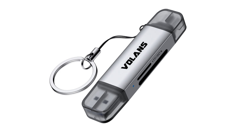 Volans VL-CR06 card reader USB 3.2 Gen 1 (3.1 Gen 1) Type-A/Type-C Silver