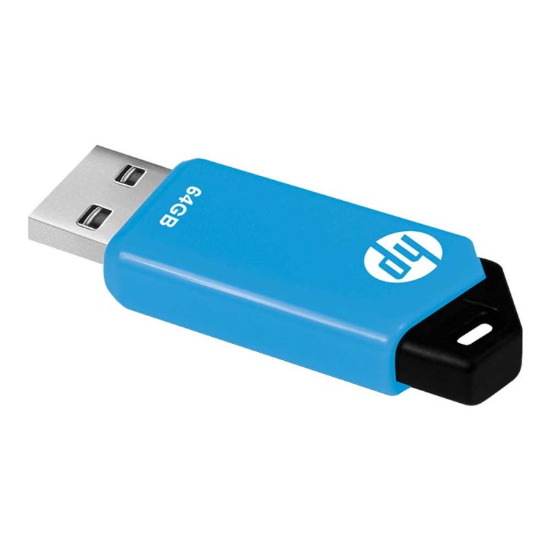 HP v150w USB flash drive 64 GB USB Type-A 2.0 Black, Blue