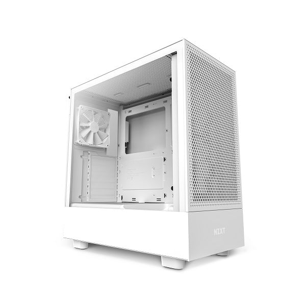 NZXT White H5 Flow Mid Tower Chassis