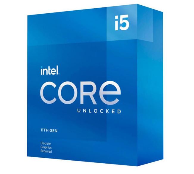Intel-P Intel i5-11600KF CPU 3.9GHz (4.9GHz Turbo) 11th Gen LGA1200 6-Cores 12-Threads 12MB 125W Graphic Car