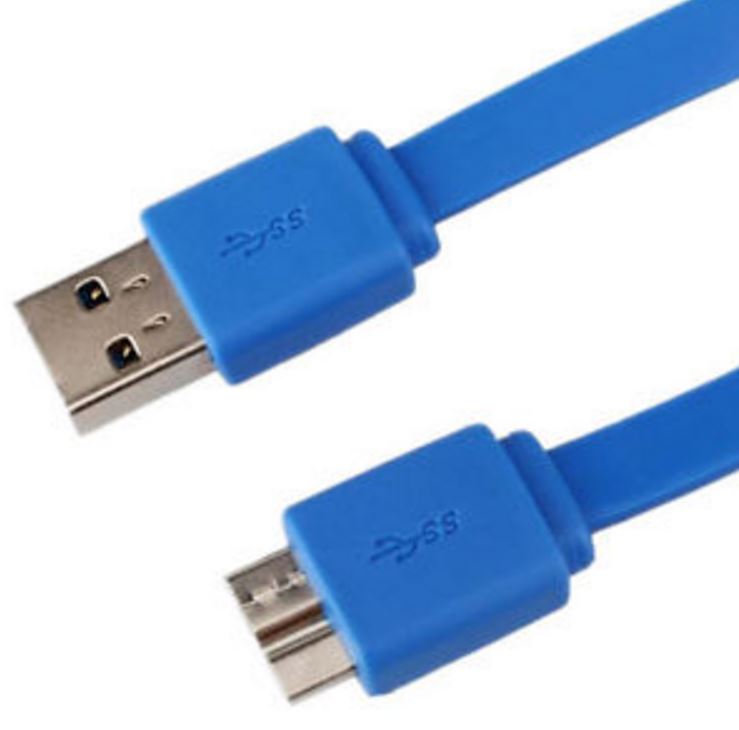 Cabac 2m USB 3.0 A Male to Micro USB B Male Blue Cable LS