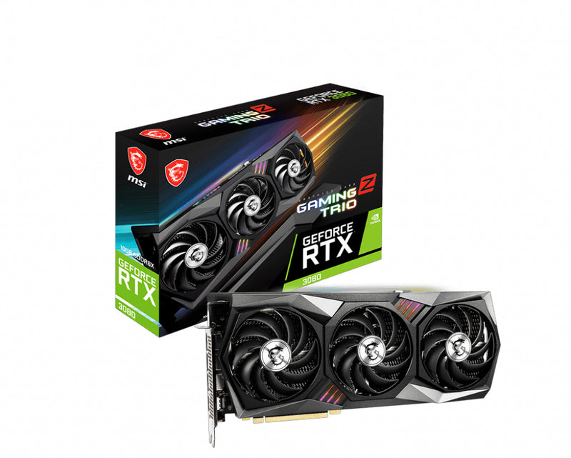 MSI RTX 3080 GAMING Z TRIO 10G LHR graphics card NVIDIA GeForce RTX 3080 10 GB GDDR6X