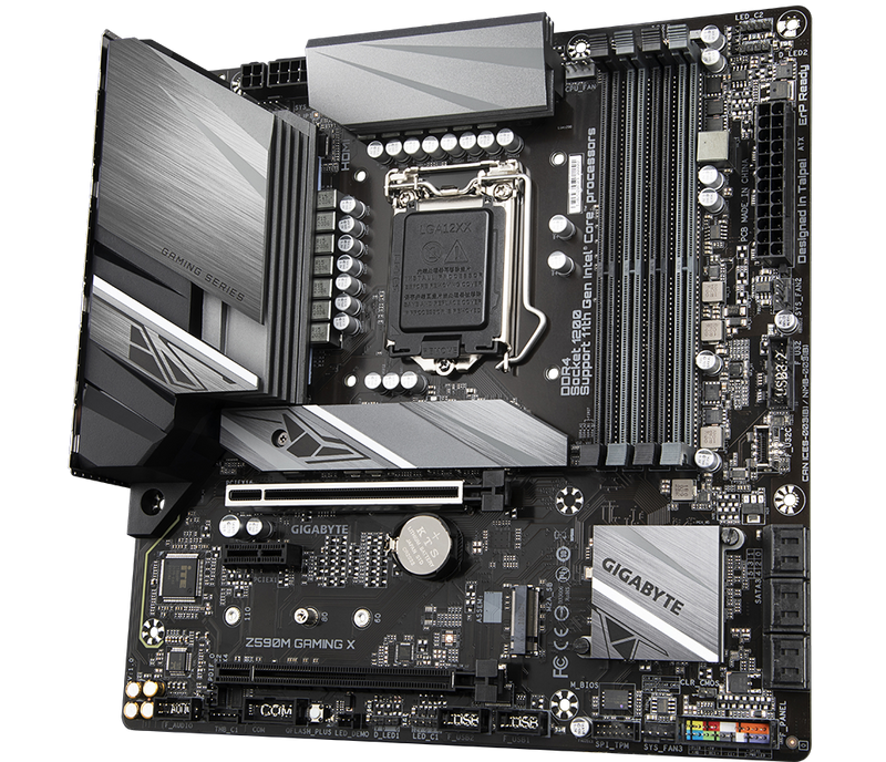 Gigabyte INTEL Z590M GAMING MB w Direct 12+1 Phases Digital VRM with DrMOS, Full Gen4 Design, Fully Covered T
