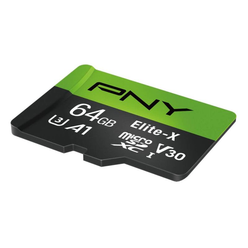 PNY Elite-X memory card 64 GB MicroSDXC UHS-I Class 10
