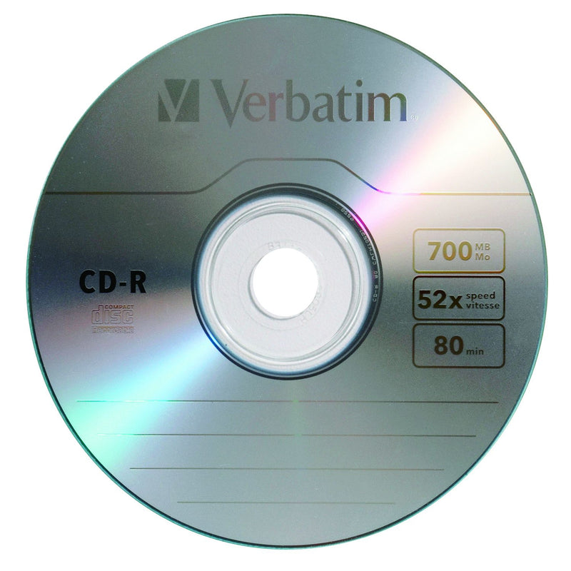 Verbatim Standard 120mm CD-R Media 700 MB 50 pc(s)