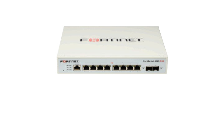 Fortinet FortiSwitch 108F-POE Managed L2+ Gigabit Ethernet (10/100/1000) Power over Ethernet (PoE) White