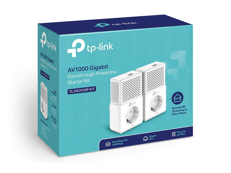 TP-LINK TL-PA7010P KIT PowerLine network adapter 1000 Mbit/s Ethernet LAN White 2 pc(s)
