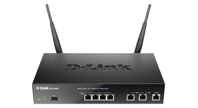 D-Link DSR-500AC wireless router Gigabit Ethernet Dual-band (2.4 GHz / 5 GHz) Black