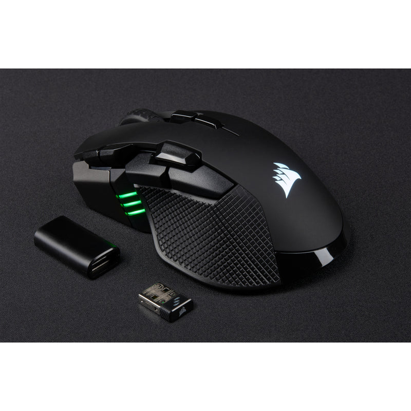 Corsair IronClaw RGB mouse Right-hand RF Wireless + Bluetooth + USB Type-A Optical 18000 DPI