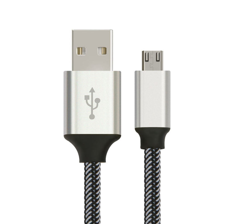 Astrotek ASO CAB USB-SYNC-MICROUSB-CHARGE-5M-SILVER/WHT
