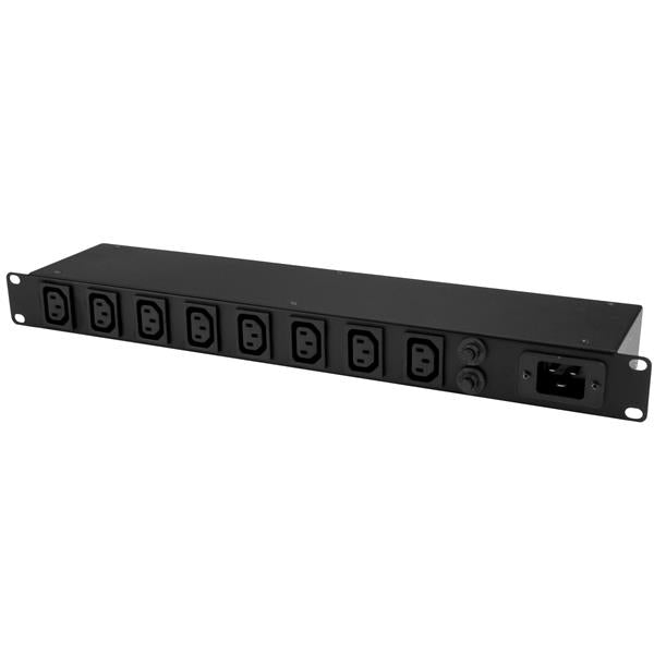 StarTech 8-Port Rack-Mount PDU with C13 Outlets - 16 A - 10 ft. Power Cord (AS3112) - 1U